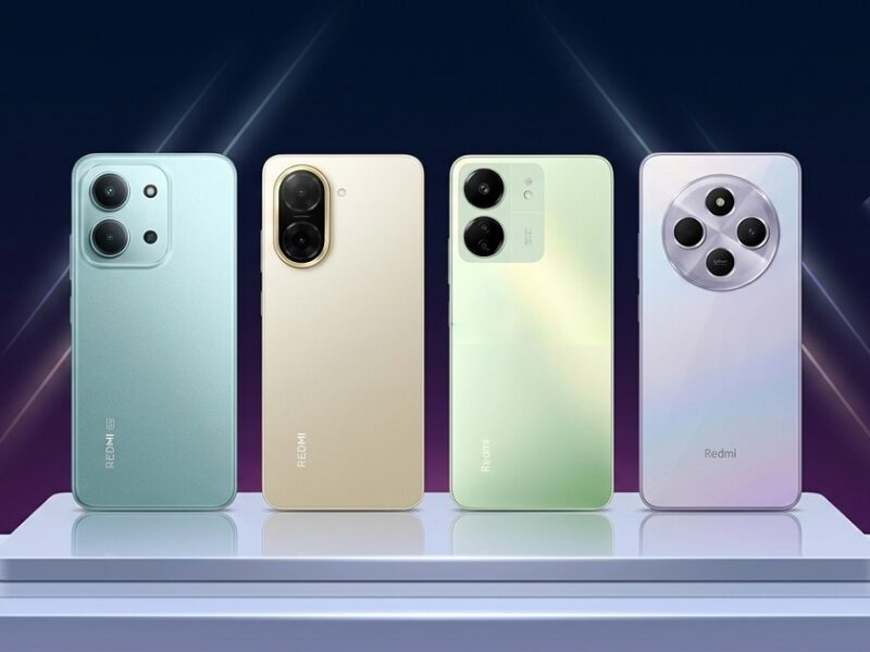 Xiaomi Redmi prices in Nigeria 2026 — Redmi A5, Redmi 13C, Redmi 14C, and Redmi 15C side by side